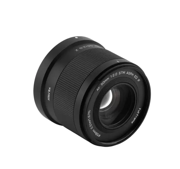 Объектив Viltrox AF 50 мм F2.0 AIR Z для Nikon Z вид сбоку