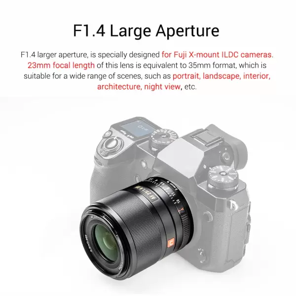 Объектив Viltrox 23 мм F1.4 XF для Fujifilm